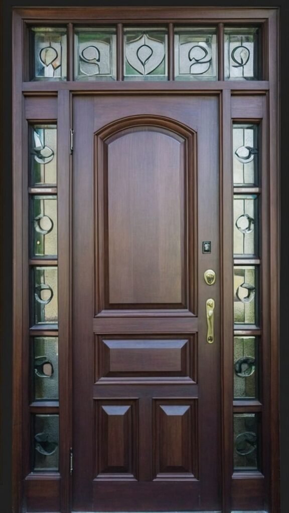 دهان ابواب خشب الرياض