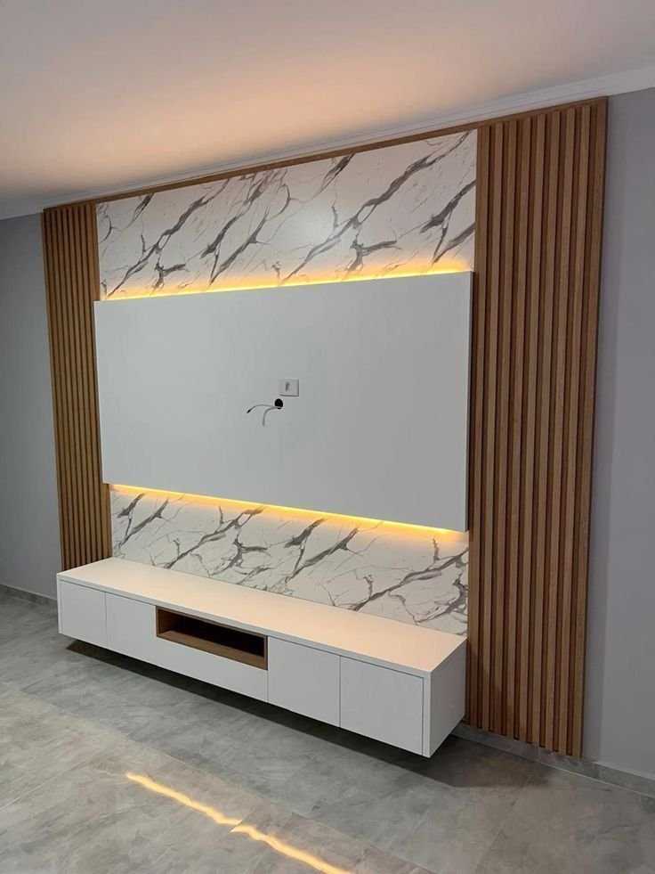 ديكور تلفزيون بديل الرخام